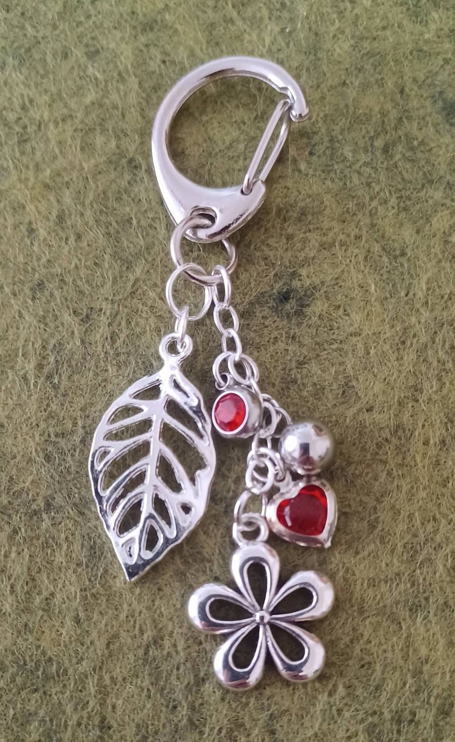 Handmade Flower Bag Charm