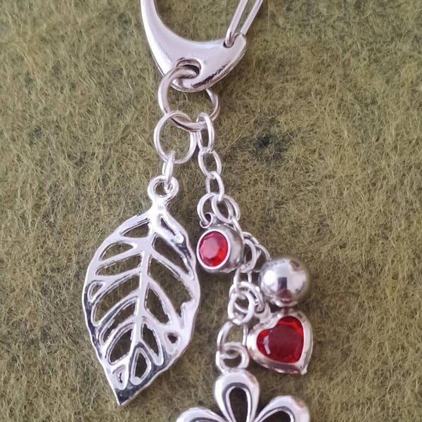Handmade Flower Bag Charm