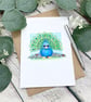 A6 Card - Blank Card - Birthday Card - Peacock & Friends