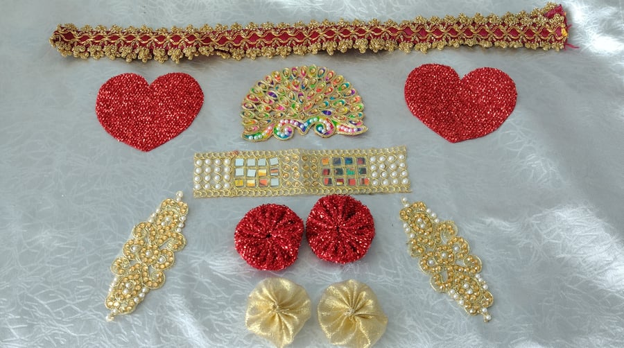 Craft Pack Card Making Scrapbooking Journalling Trims Appliqués Embellishments