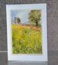 Buttercup Field. Blank Card. Original Watercolour 260174 - Image 5