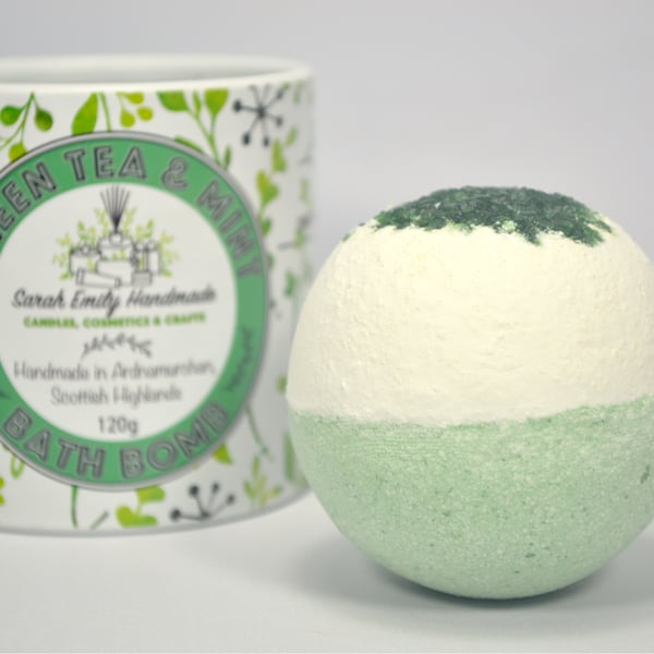 Green Tea & Mint Bath Bomb