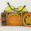 Sunglasses case, glasses case, sixties vintage fabric.