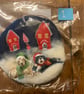 Christmas Hanging decorations. Utterly gorgeous carol singing dogs. 