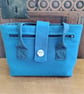 Woollen  occasional  bag in blue