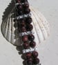 Red Tiger Eye Gemstone Chakra Beaded Bracelet "Red Wisp" - Image 5