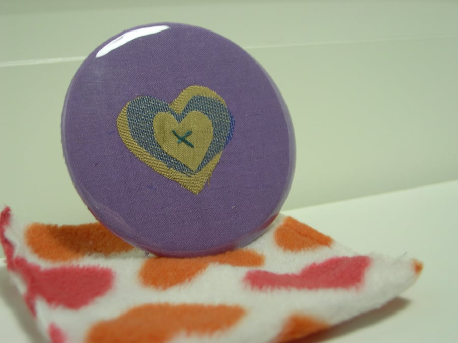Heart of Gold Pocket Mirror