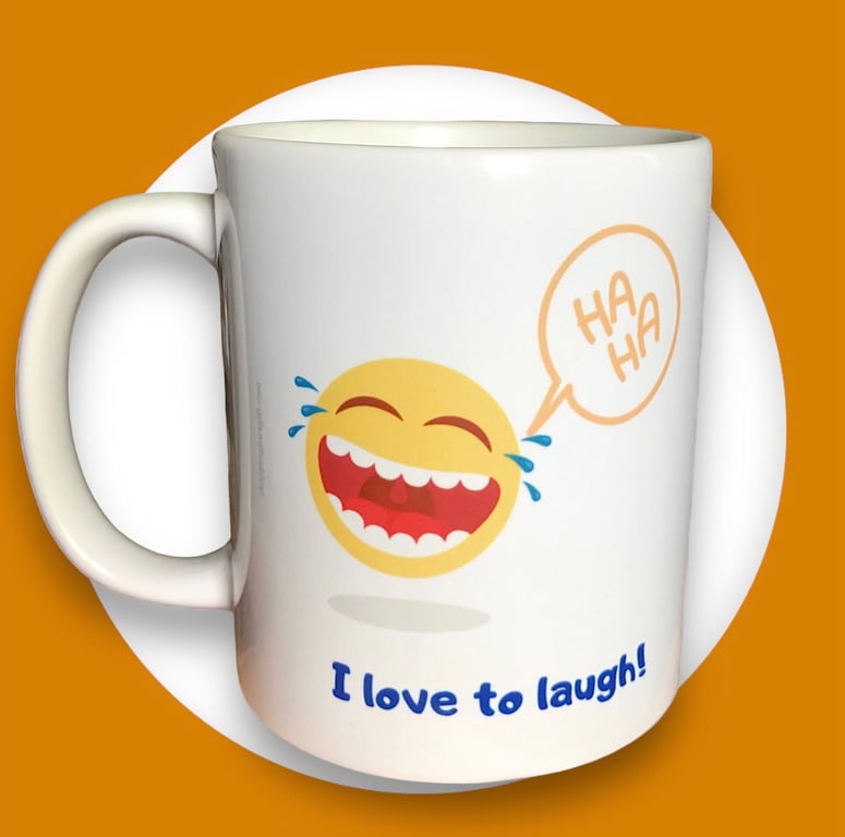 I Love To Laugh Mug. Funny Mugs For Christmas, Birthday 