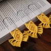 Macrame mini paperclip bookmarks, handmade journal or diary tags, set of 3