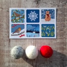 Winter Envelope Stickers - Set of 6