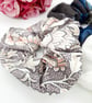 White satin, blue velour and William morris large scrunchie set of 3.  - Image 6