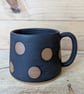 Spotty black toasted mugs - Image 2
