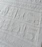 ABC baby blanket in white cotton mix yarn  - Image 2