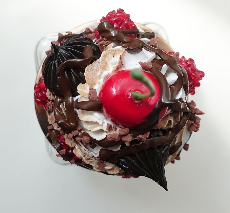 Storage Cookie Jar with Novelty Whipped Cream Topping.Kitchen Art 