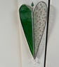 Stained Glass Long Heart suncatcher decoration  - Image 2