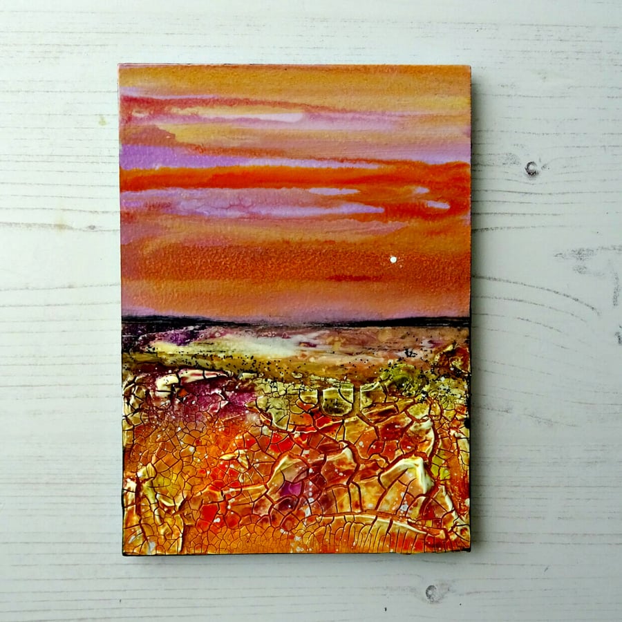 Image of Miniature Original Painting - Seascape