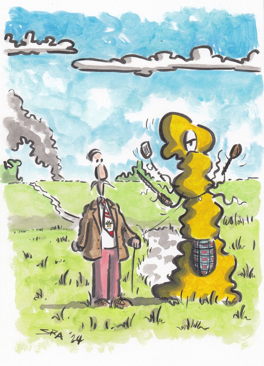 'Albert and Tom' an A5 (210mm x 149mm) original artwork