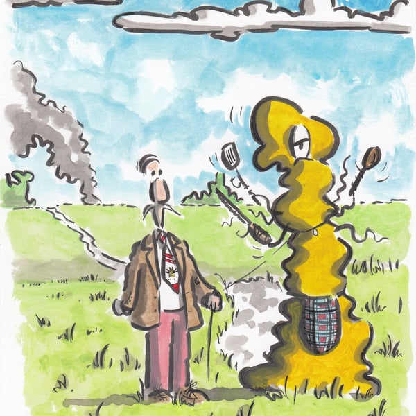 'Albert and Tom' an A5 (210mm x 149mm) original artwork