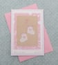 Pretty hand-stitched baby bootees with hearts and bow - very sweet! - Image 4