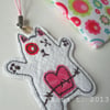 embroidered zombie kitten