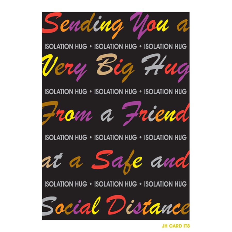 TYPO ISOLATION BIG HUG CARD IT8
