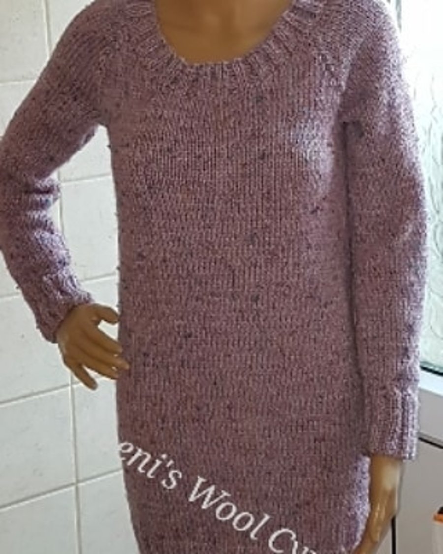 Ladies Long line sweater dress