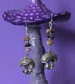 Mushroom earrings 