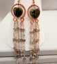 Labradorite Heart & Copper Cascade Earrings - Image 8