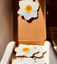 6 Wedding Favours Flowers Wooden Hanging Ornaments or Keyrings floral - Image 5