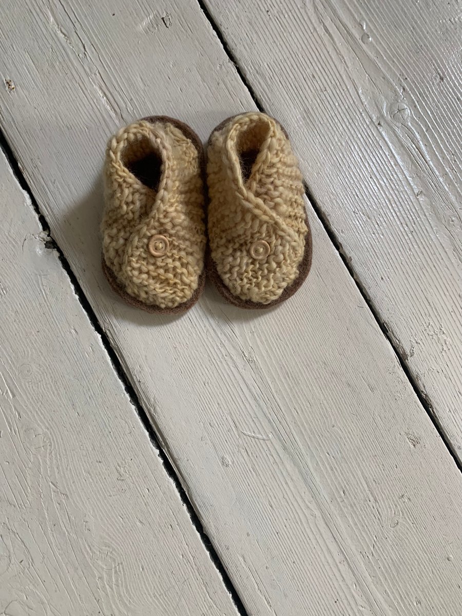 Knitted Baby Slippers