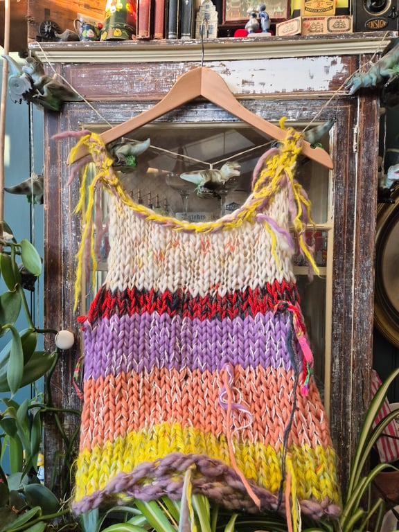 Hand knitted tank top