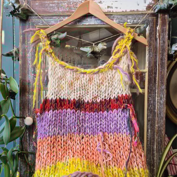 Hand knitted tank top