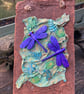 Dragonflies on Reclaimed Roof Tile - Image 3