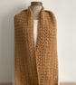 INFINITY SCARF , cowl 'Stroll' .Alpaca blend. Super-soft . Mustard,ochre. - Image 4
