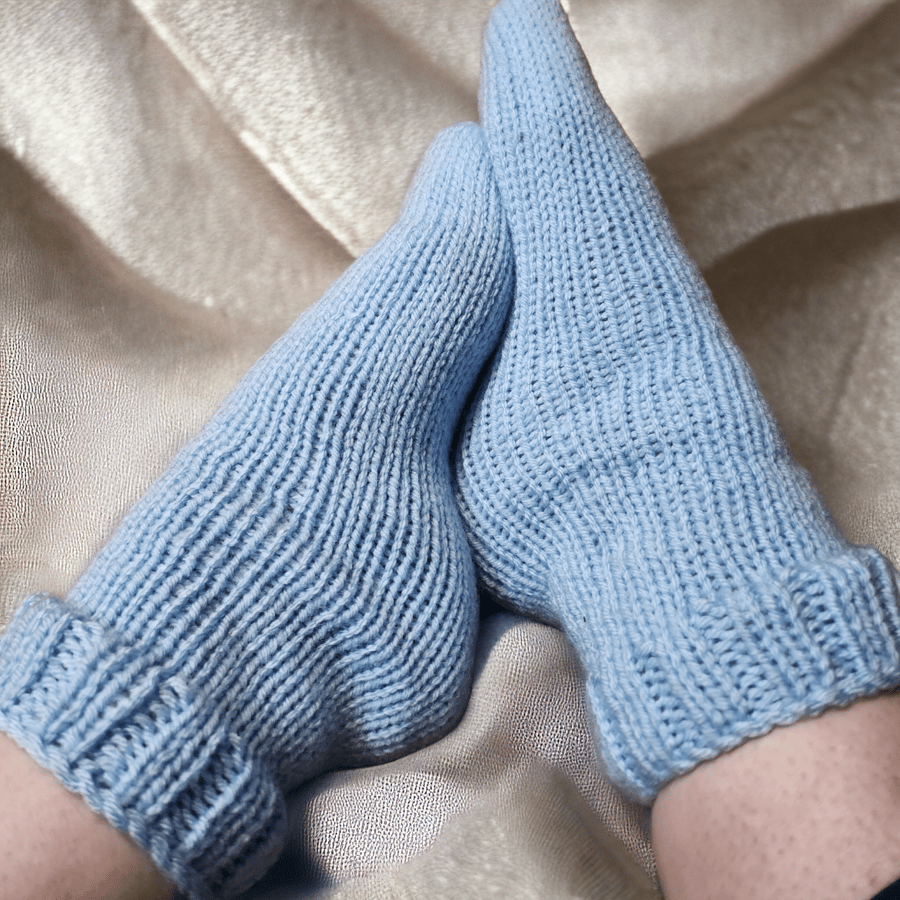 Hand knitted chunky anklet tube socks bed socks lounge socks 