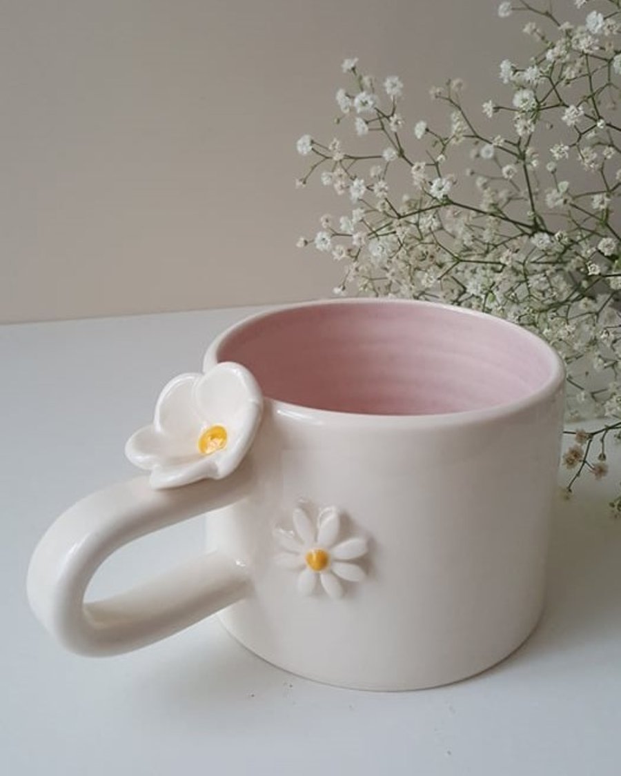 Handmade Flower mug