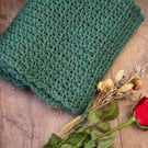 Tweed-effect Crocheted Scarf - Indoor Scarf - Beautiful textured crocheted scarf