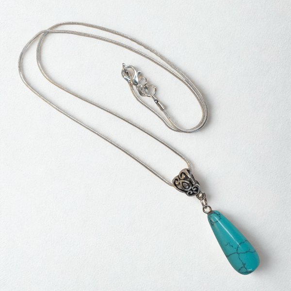 Turquoise Teardrop Pendant
