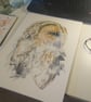 A4 or A3 signed Art Print, Owl - Image 3