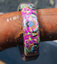 Designer Bangle - Abstract Pop Art Style in Rich Colours - Handmade - Unique - Image 6