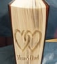Mum & Dad Entwined Hearts CUT & FOLDBook Folding Pattern -EMAILED PDF PATTERN - Image 3