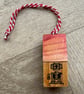 Wooden Chalet Ornaments - Plastic-Free Decorations Upcycled from Toys