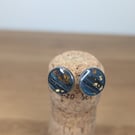 Summer bloom small studs blue