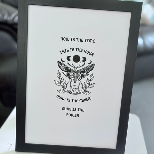 A4 Witch 'The Craft' Framed Print