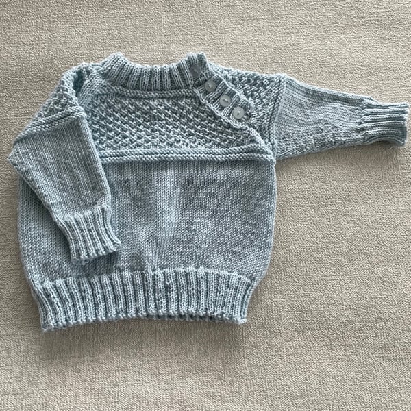 Jumper with patterned yoke