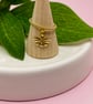 Gold flash plated sterling silver ring with bee charm - Image 1