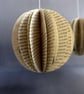 Paper Book Christmas Decorations, Beige, Globe, Librarycore - Image 5