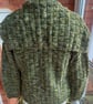Hand knitted basket weave stitch cardigan jacket - Image 4