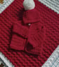 Festive Baby Cardigan, Blanket and Hat Set - Perfect Christmas Crochet Gift  - Image 1