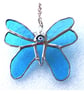 Butterfly Stained Glass Suncatcher Turquoise - Image 2